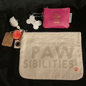 Zippered Pawsabilities Pouch & Dog Mother Wine Lover Bag Dispenser.